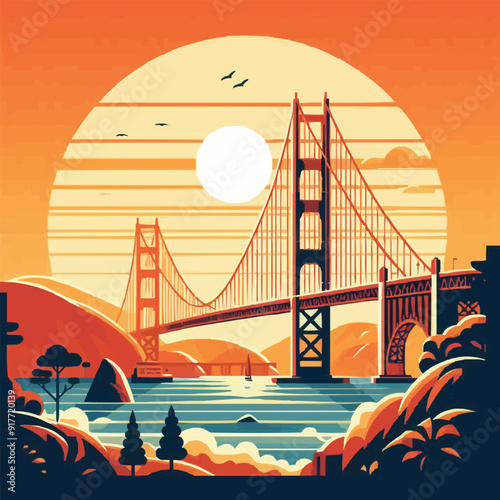 bridge over the river