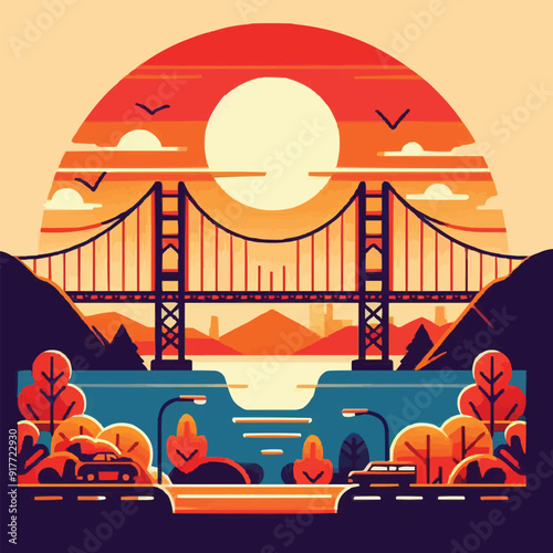 bridge over the river