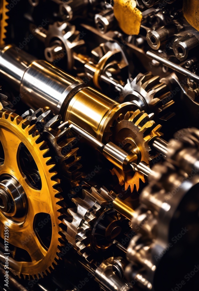 vibrant close powerful machinery action showcasing intricate details dynamic movement, gears, engine, technology, mechanics, industrial, equipment, system vibrant close powerful machinery action showcasing intricate details dynamic movement, gears, engine, technology, mechanics, industrial, equipment, system
