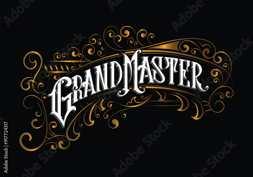 GRANDMASTER lettering custom style design