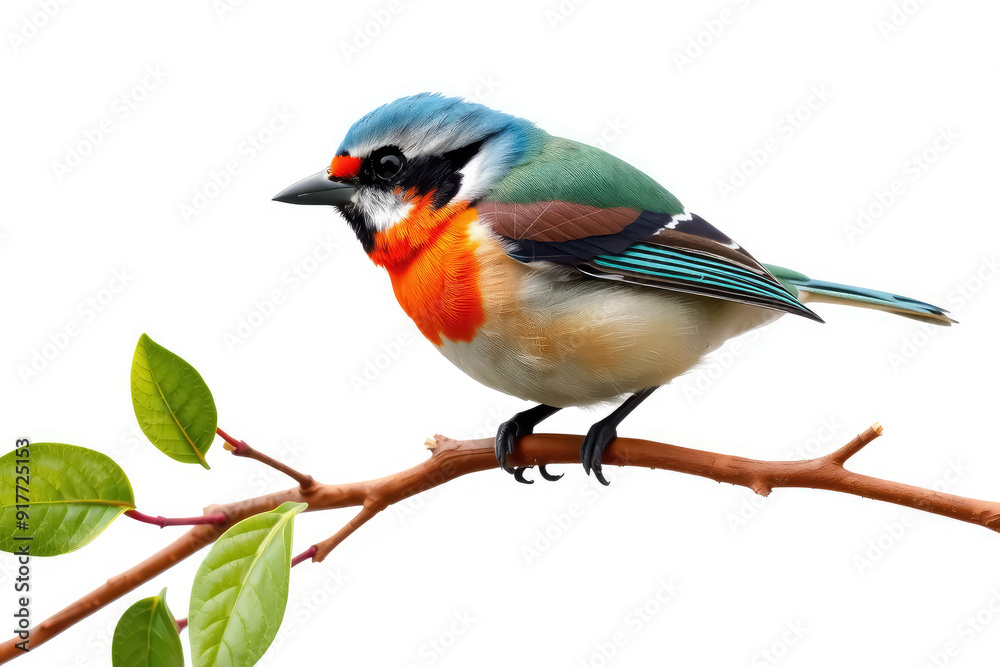 Patchwork bird on a tiny branch, Nursery Art, Digital Art, isolated on a White Background. Patchwork bird on a tiny branch, Nursery Art, Digital Art, isolated on a White Background.