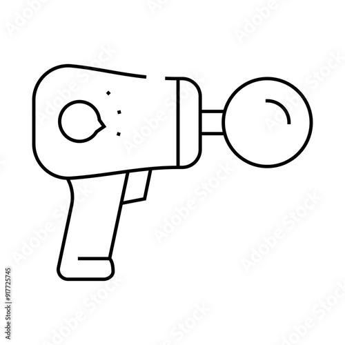 massager gadget line icon vector. massager gadget sign. isolated contour symbol black illustration