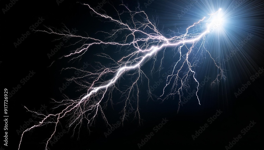 Lightning Strikes: Capturing the Raw Power and Beauty Against a Black Backdrop Lightning Strikes: Capturing the Raw Power and Beauty Against a Black Backdrop