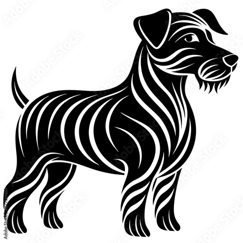 Dog  silhouette vector illustration