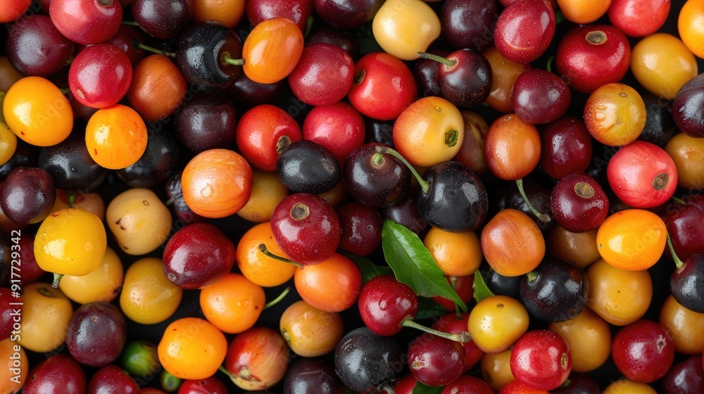 Old man 's hand picking Arabica coffee berries or Robusta berries in coffee harvesting. Generative AI, AI generated for Ads Old man 's hand picking Arabica coffee berries or Robusta berries in coffee harvesting. Generative AI, AI generated for Ads