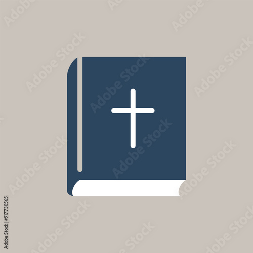 聖書のシンプルなカラーアイコン