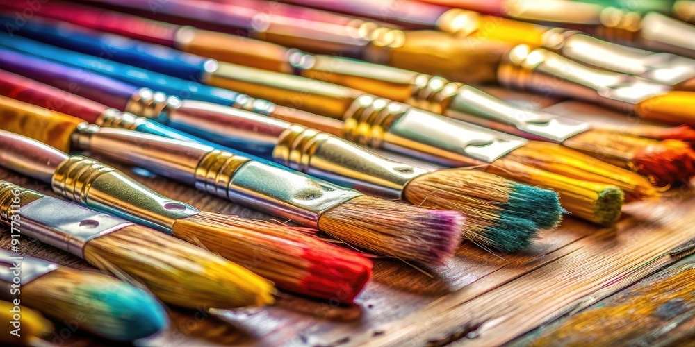 selective focus and shallow depth of field of paint selective focus and shallow depth of field of paint