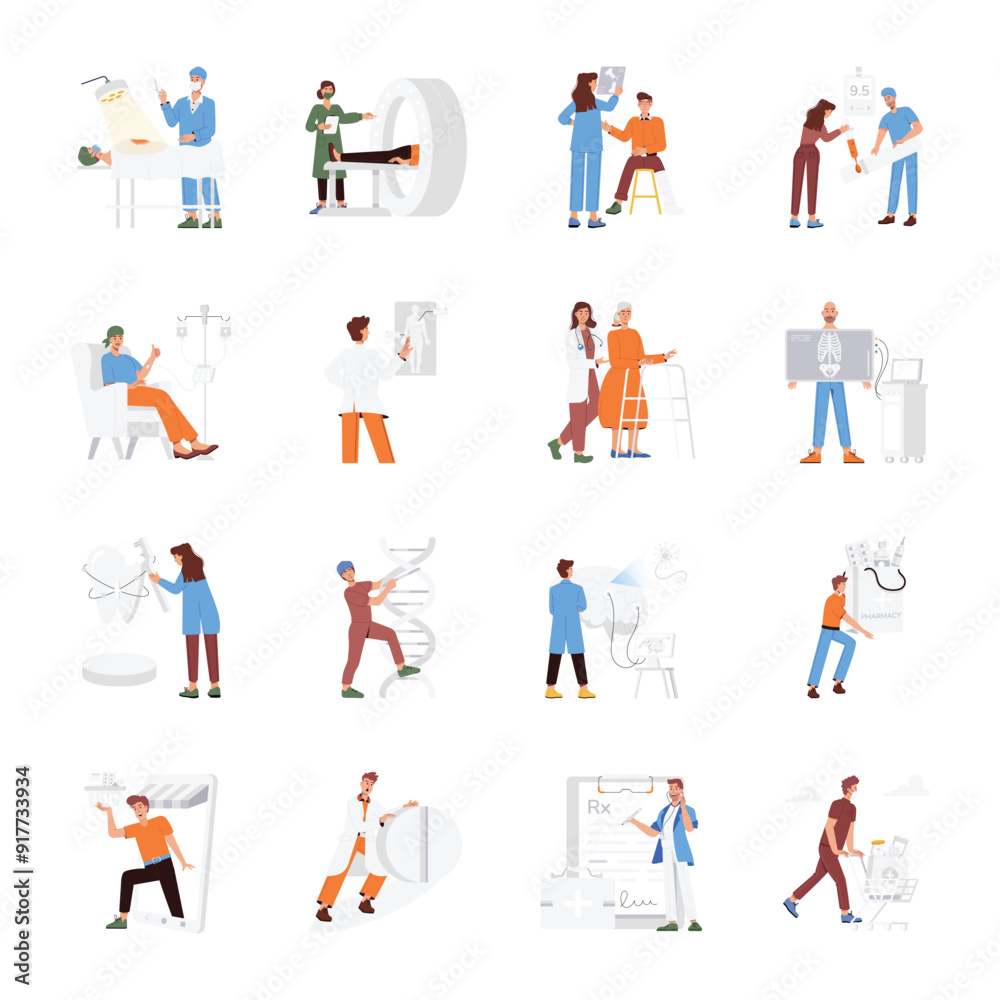 2-01.epHandy Set of Healthcare Services Flat Illustrations
s 2-01.epHandy Set of Healthcare Services Flat Illustrations
s