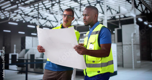 Canvas-taulu Factory Worker Osha Inspection