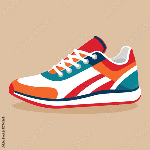 Modern Colorful Running Shoe