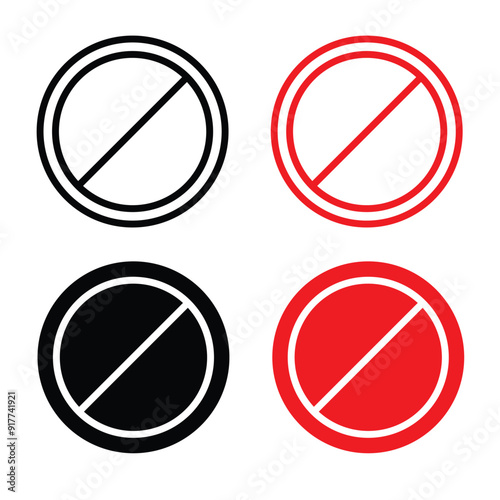 No access icon, no entry icon, 