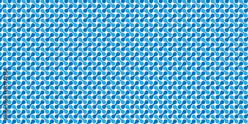 Vector blue light abstract ornament wave paper gradient meatball wallpaper. modern creative geometric backdrop design pattern background for website banner template design.