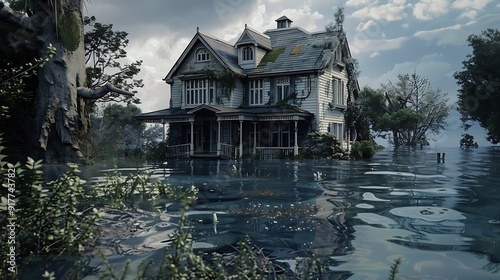A house drowned with all the conveniences