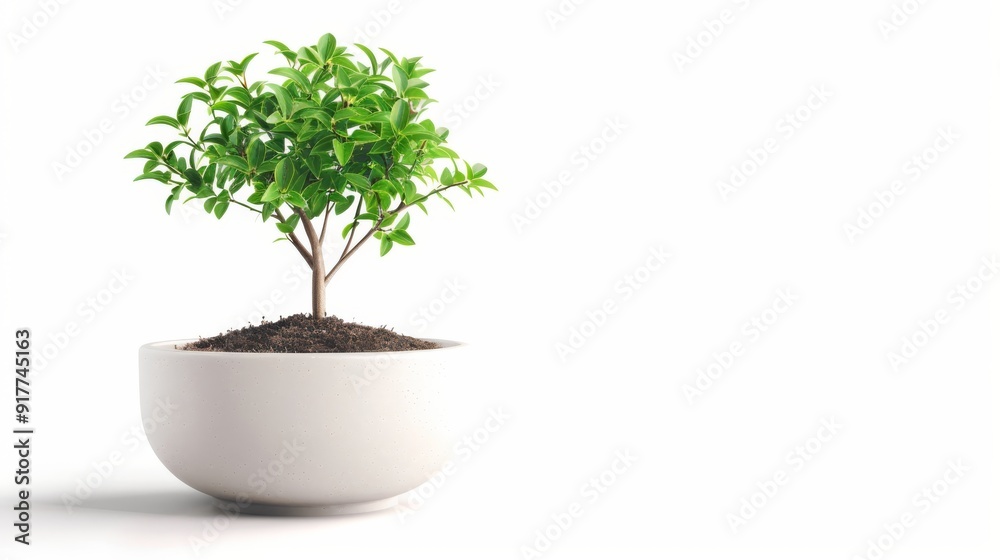 Green potted plant in white ceramic pot Green potted plant in white ceramic pot