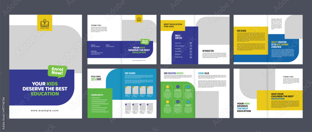 education brochure design template education brochure design template