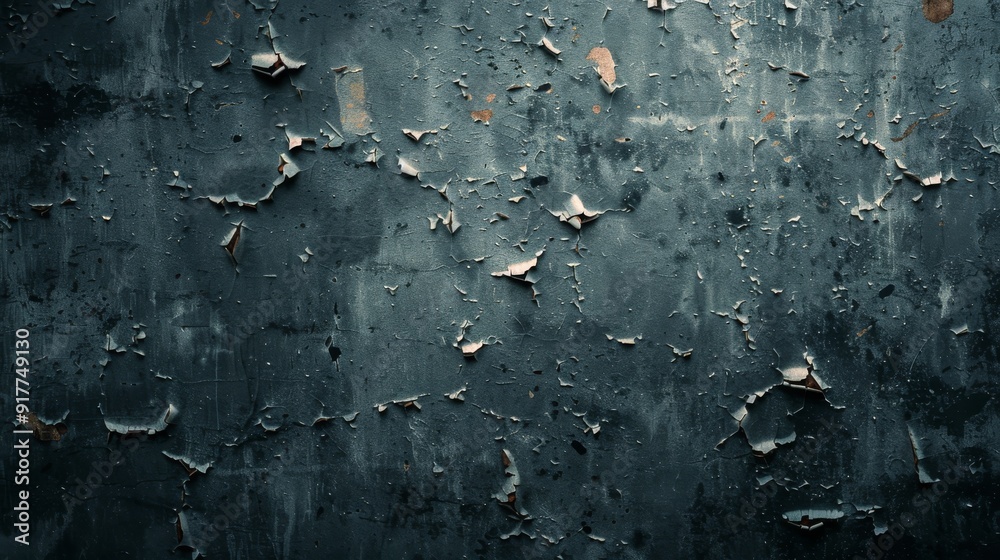 Obraz premium Aged wall with cracked and peeling paint texture