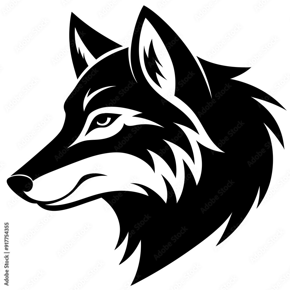 Creative wolves head icon side view silhouette vector illustration
Creative wolves head icon side view silhouette vector illustration