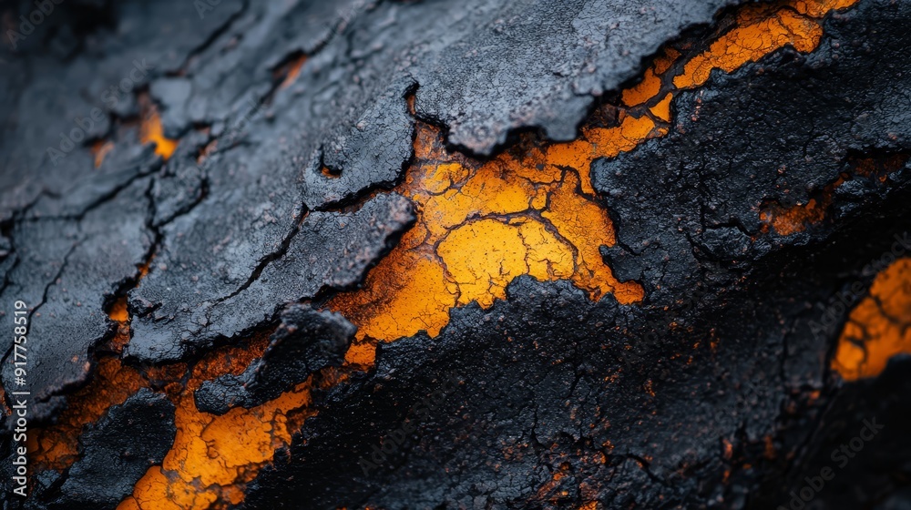 A tight shot of yellow and black paint smeared on a wooden surface, the contrasting hues forming a checkered pattern on black background A tight shot of yellow and black paint smeared on a wooden surface, the contrasting hues forming a checkered pattern on black background