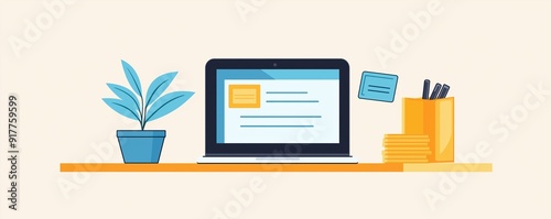 Payment confirmation page, successful transaction, flat design illustration
