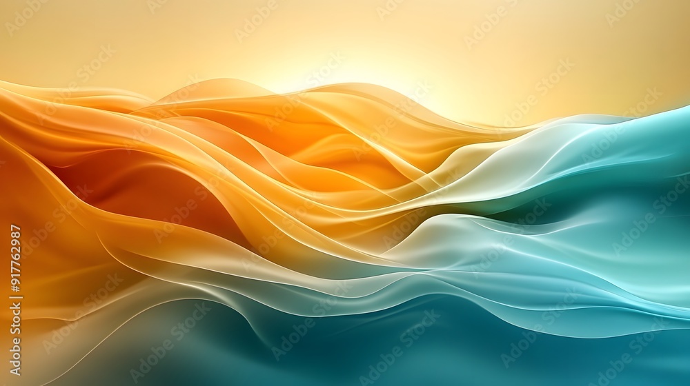 Golden-Teal Abstract Background with Soft Edges and Blurred Details, Elegantly Flowing Curves and Harmonious Color Gradient, Capturing a Modern, Minimalist Aesthetic Golden-Teal Abstract Background with Soft Edges and Blurred Details, Elegantly Flowing Curves and Harmonious Color Gradient, Capturing a Modern, Minimalist Aesthetic