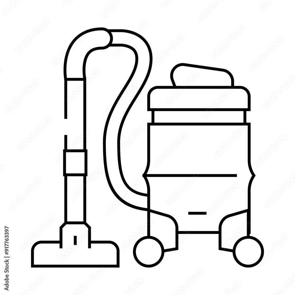 vacuum cleaner line icon vector. vacuum cleaner sign. isolated contour symbol black illustration vacuum cleaner line icon vector. vacuum cleaner sign. isolated contour symbol black illustration