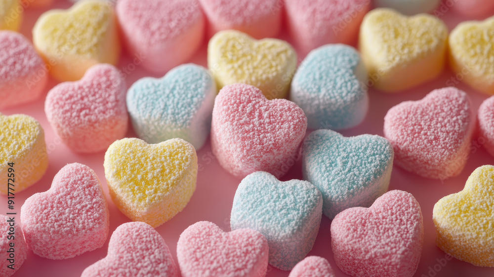 Pastel Marshmallow Texture Close-up Pastel Marshmallow Texture Close-up