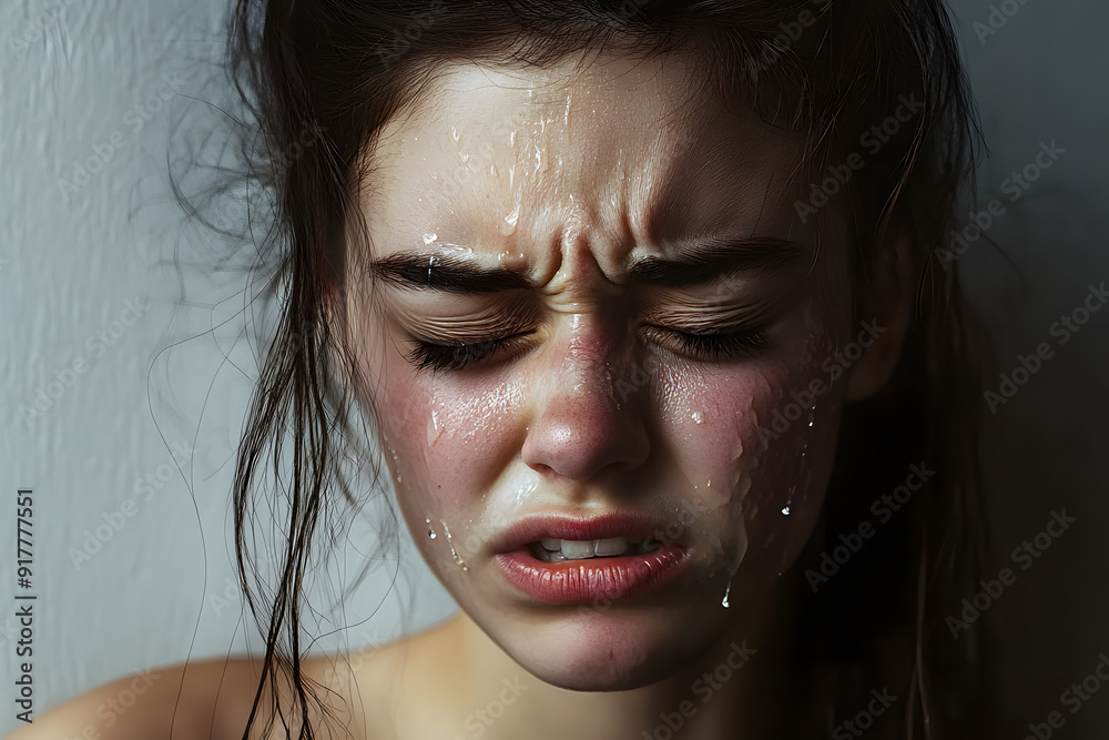 young woman crying: Tears, Grief, and the Pain of Emotional Distress ...