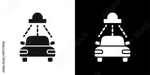 carwash icon Symbol mark in filled style