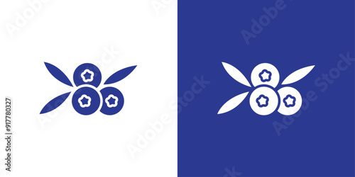 Cranberry icon Symbol mark in filled style
