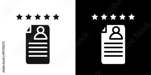 Credit rating icon Symbol mark in filled style