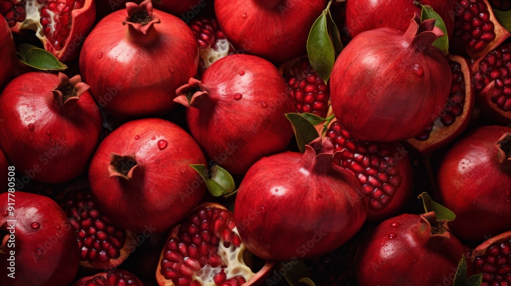 Pomegranate garnet fruit background. ai generated art image Pomegranate garnet fruit background. ai generated art image
