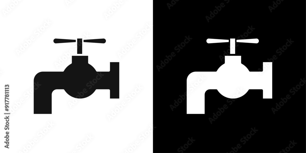 faucet icon Symbol mark in filled style faucet icon Symbol mark in filled style