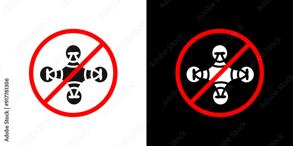 Forbidden Copter icon Symbol mark in filled style Forbidden Copter icon Symbol mark in filled style