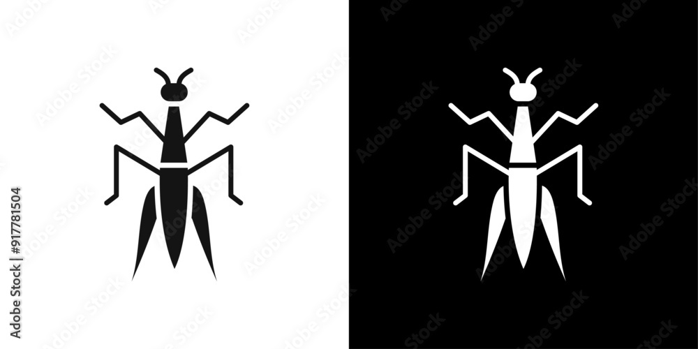 Grasshopper icon Symbol mark in filled style Grasshopper icon Symbol mark in filled style