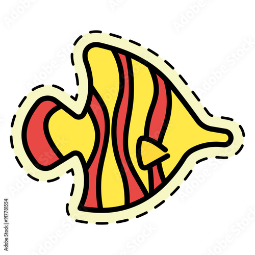Angel Fish Sticker