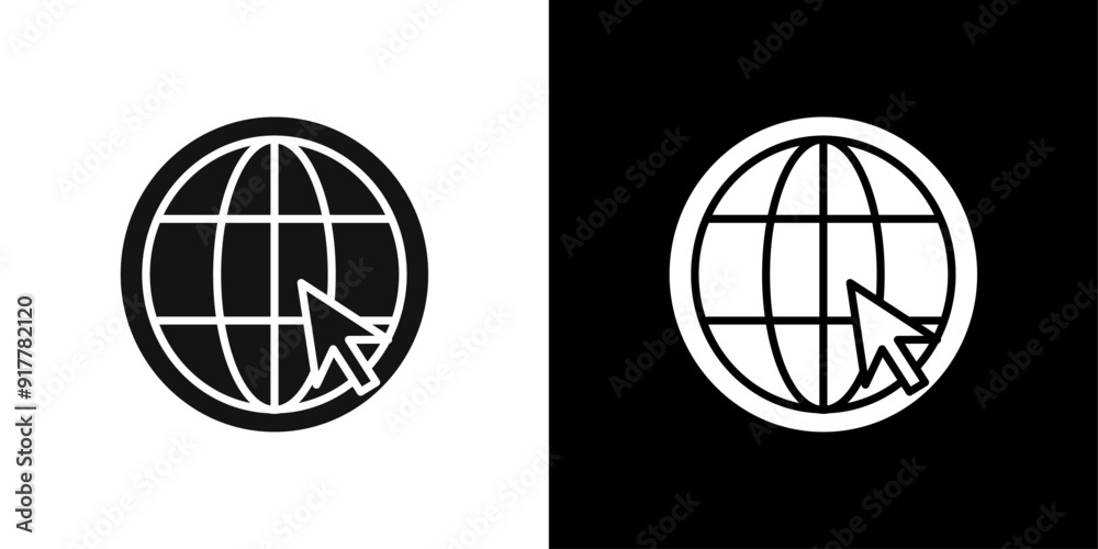 Fototapeta premium internet icon Symbol mark in filled style