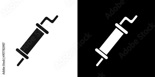 Muffler icon Symbol mark in filled style