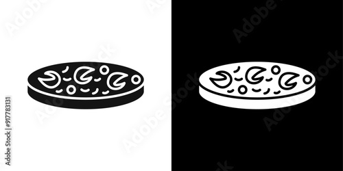 paella icon Symbol mark in filled style