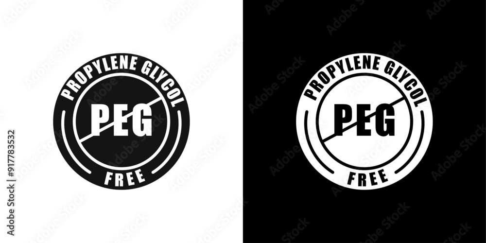 Propylene glycol free icon Symbol mark in filled style Propylene glycol free icon Symbol mark in filled style