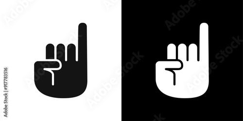 Promise finger gesture icon Symbol mark in filled style