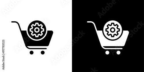Procurement icon Symbol mark in filled style