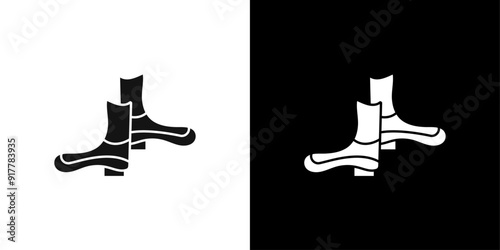 rubber boots icon Symbol mark in filled style