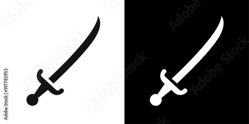 sabre icon Symbol mark in filled style