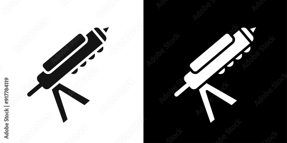 sealant gun icon Symbol mark in filled style sealant gun icon Symbol mark in filled style