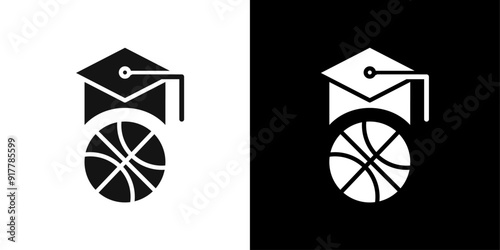 Basketball training icon Symbol mark in filled style
