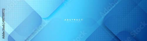 Futuristic digital technology on blue background. Abstract diagonal squares and triangles with a blue digital technology. Illustration Vector