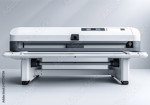 View of an Electronic White Digital Plotter