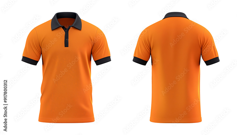 Orange Polo - Shirt Mockup for Product Design - T-shirt Template for Logo Placement and Branding - Template for Company Shirt and Work Clothing - Presentation Background for Corporate Identity Orange Polo - Shirt Mockup for Product Design - T-shirt Template for Logo Placement and Branding - Template for Company Shirt and Work Clothing - Presentation Background for Corporate Identity