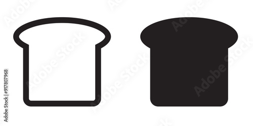 Bread slice icon. Bread slices icon.