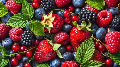  Berries, including raspberries, blueberries, and strawberries, are a healthy and delicious snack or addition to any meal